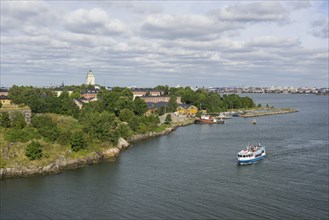 Views of Helsinki with the Suomenlinna Fortress