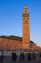Hassan II Mosque in evening light