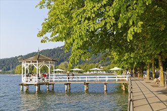 Pavilion on the lakeside promenade on Lake Constance