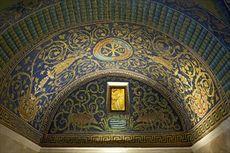 Mosaics in the mausoleum of Galla Placidia