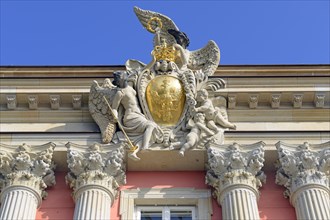 Prussian eagle with a crown above the main portal of the rebuilt Potsdam City Palace