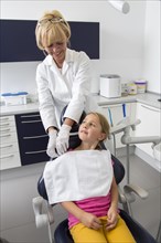 Girl at the dentist