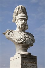 Bust of Emperor Wilhelm I. at the harbour