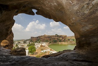 View from Badami Caves