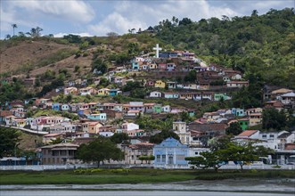 Townscape with colourful houses