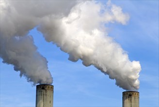 Smoking chimneys of the Frimmersdorf Power Station