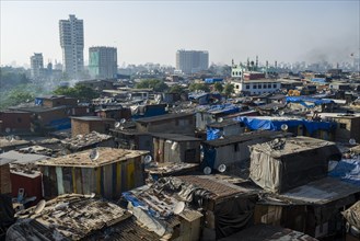 Overlooking Dharavi Slum
