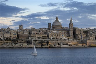 Valletta with the Carmelite Church