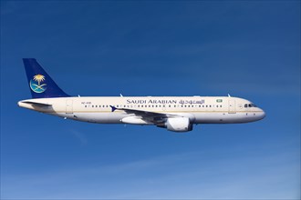 Saudi Arabian Airlines Airbus A320-214 in flight