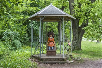Gazebo with the Title character from the 'Struwwelpeter' children's book by Heinrich Hoffmann