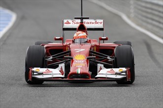 Kimi Raikkonen in the Ferrari F14 T