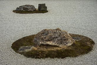 Rock garden in the Ryoan-ji Temple
