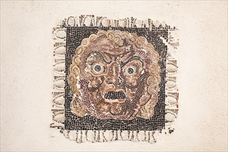 Floor mosaic depicting a Dionysus mask