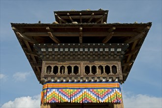 Roof of a Buddhist prayer wheel