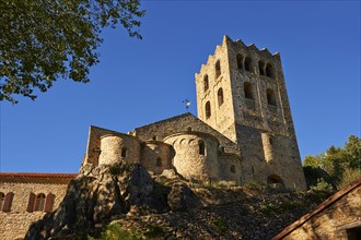 First Romanesque or Lombard Romanesque style Abbey of Saint Martin-du-Canigou