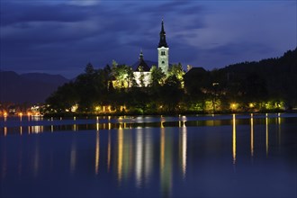 Bled island with St. Mary's Church