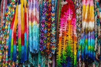 Colourful prayer ribbons