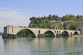 Pont Saint Benezet bridge across the Rhone river