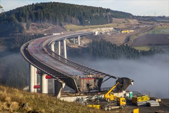 Construction site of the Talbrucke Nuttlar viaduct