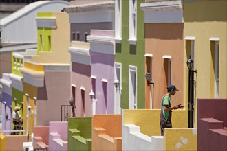 Typical coloured houses in the district of Cape Malay Bo-Kaap