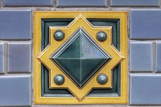 Art Deco tile with ornamentation