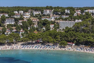 Beach in the bay of Cala Galdana