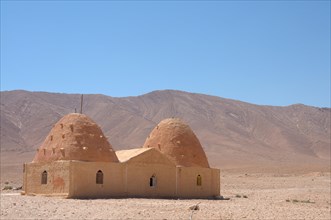 Roadside cafe in Bedouin beehive-style houses