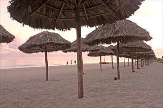 Umbrellas on the beach of Varadero