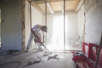 Craftsman during the substantial refurbishment of a building
