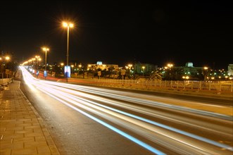 Highway at night