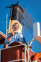 The skipper of the old steamer SS Skjelskor