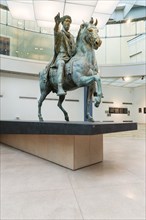 Original equestrian statue of Emperor Marcus Aurelius