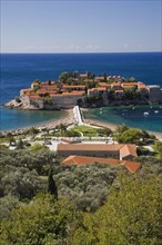 Aman Sveti Stefan hotel resort including the Miloceron Villa on the historic island of Sveti Stefan