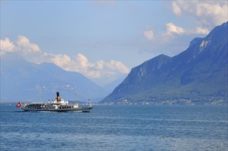 La Suisse paddle steamer on Lake Geneva