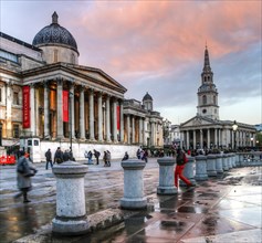 The National Gallery and the church of St. Martin-in-the-Fields