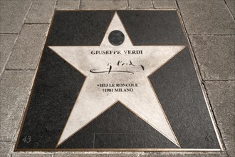 Star for Giuseppe Verdi on the Vienna 'Walk of Fame'