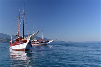 Excursion boats in Abrao