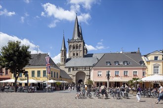 Xanten Cathedral or St. Victor's Cathedral and Marktplatz square