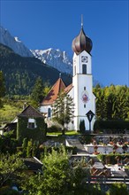 St. John's Church before Zugspitze
