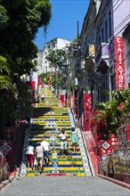 Escadaria Selaron steps in Lapa