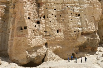 Hikers in the Jhong-caves