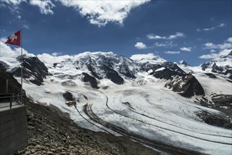 Pers Glacier or Vadret Pers on Piz Palue Mountain