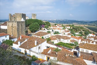View over the historic district and the castle