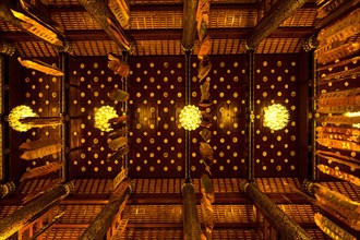 Ceiling of Wat Chedi Luang Temple