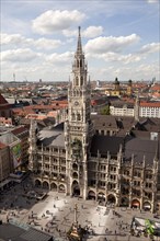 St. Mary's Column and the New Town Hall on Marienplatz