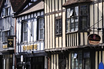 Half-timbered houses in the town centre