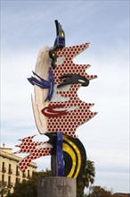 Pop art sculpture 'El Cap de Barcelona'