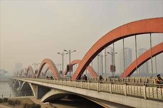 Bridge over the Fen He River