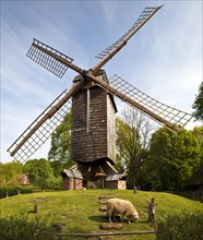 Post Windmill in the Muhlenhof Open-air Museum