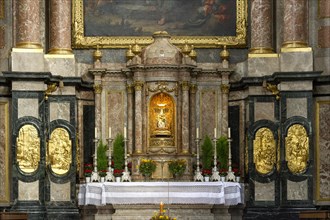 High altar with the miraculous image in the tabernacle